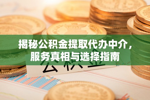 涉县揭秘公积金提取代办中介，服务真相与选择指南
